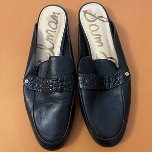 Like New - Sam Edelman slip on leather Mule SZ 8.5